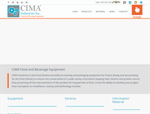 Tablet Screenshot of cimafood.com